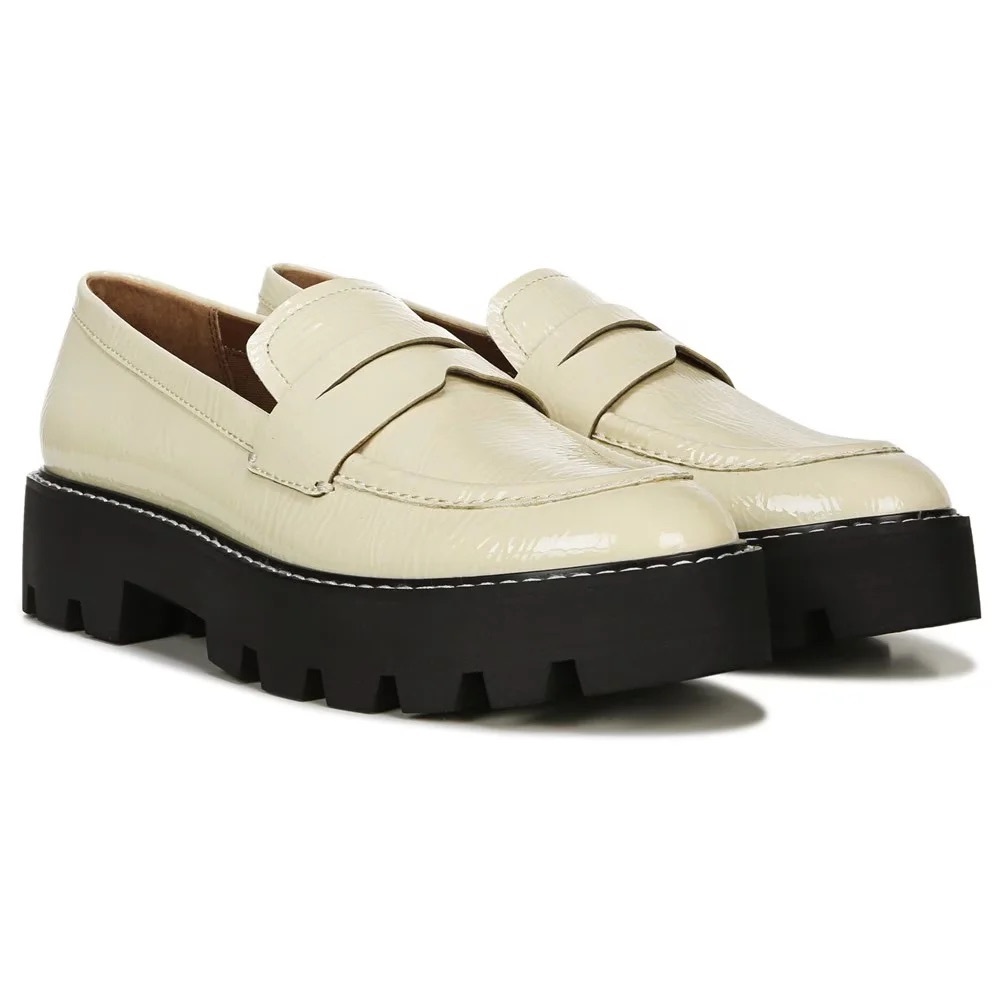Franco Sarto Balin Women’s Platform Cream Loafers Size 6